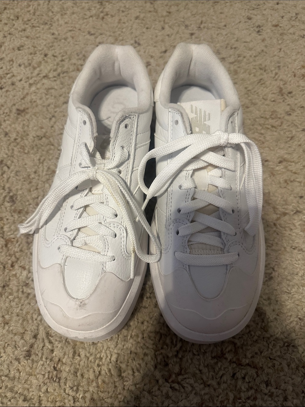 New Balance Kids White Low-Top Sneakers